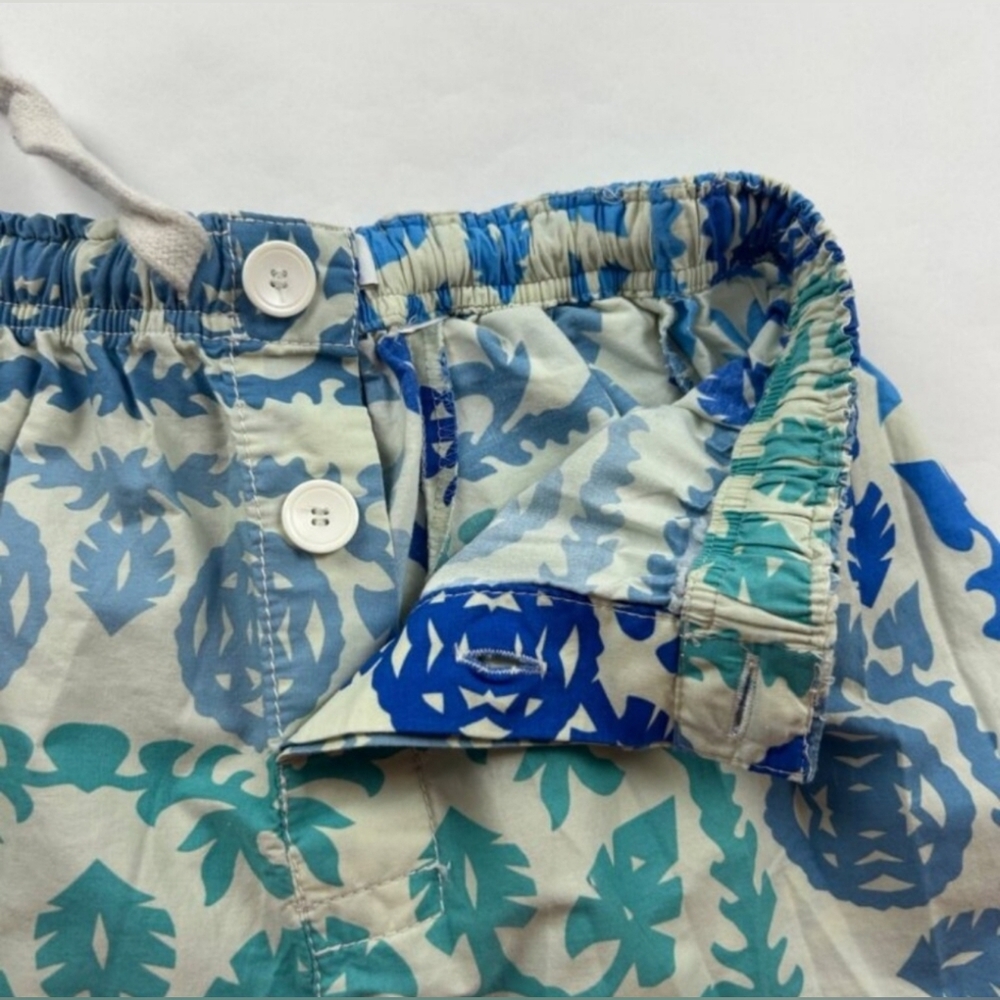 Zara NWT Printed Poplin Cotton Pants Size XXL Wide Leg Trousers Colorful Boho - Picture 7 of 11